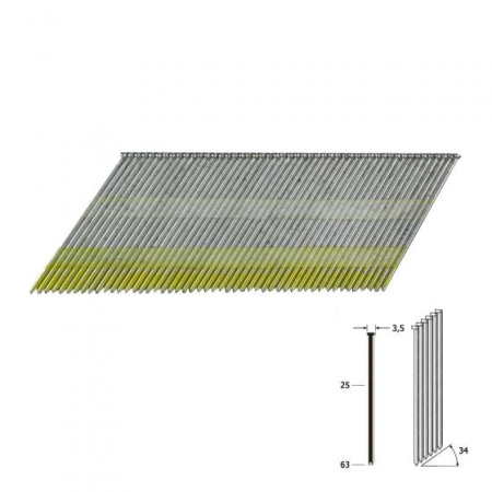 Отделочные гвозди 15Ga тип DA - 64 мм (Bostitch) / 4000 шт